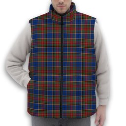 ScotsTee Shop Scottish Beattie (Beatty) Modern Premium Tartan Puffer Vest Winter White Duck Down Vest Sleeveless