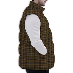ScotsTee Shop Scottish Bruce of Kinnaird (Vivienne Westwood Design) Premium Tartan Puffer Vest Winter White Duck Down Vest Sleeveless