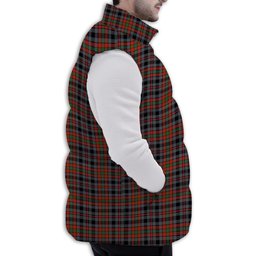ScotsTee Shop Scottish Borthwick Ancient Premium Tartan Puffer Vest Winter White Duck Down Vest Sleeveless