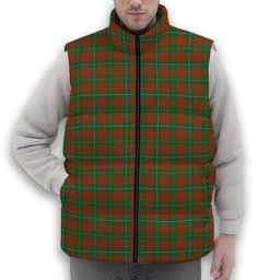 ScotsTee Shop Scottish Bruce Hunting Ancient Premium Tartan Puffer Vest Winter White Duck Down Vest Sleeveless