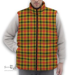 ScotsTee Shop Scottish Baxter SC Premium Tartan Puffer Vest Winter White Duck Down Vest Sleeveless