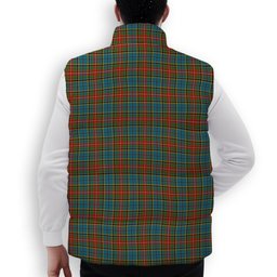 ScotsTee Shop Scottish Beattie (Beatty) Ancient Premium Tartan Puffer Vest Winter White Duck Down Vest Sleeveless
