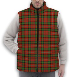ScotsTee Shop Scottish Boyd Ancient Premium Tartan Puffer Vest Winter White Duck Down Vest Sleeveless