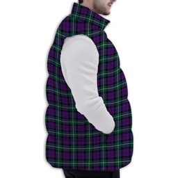ScotsTee Shop Scottish Baillie Highland Society Modern Premium Tartan Puffer Vest Winter White Duck Down Vest Sleeveless