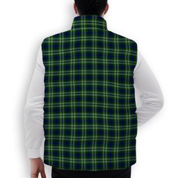 ScotsTee Shop Scottish Blackadder Premium Tartan Puffer Vest Winter White Duck Down Vest Sleeveless