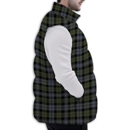 ScotsTee Shop Scottish Black Watch Large Sett Ancient Premium Tartan Puffer Vest Winter White Duck Down Vest Sleeveless