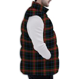 ScotsTee Shop Scottish Braveheart Premium Tartan Puffer Vest Winter White Duck Down Vest Sleeveless