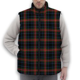 ScotsTee Shop Scottish Braveheart Premium Tartan Puffer Vest Winter White Duck Down Vest Sleeveless