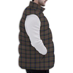 ScotsTee Shop Scottish Balfour Premium Tartan Puffer Vest Winter White Duck Down Vest Sleeveless