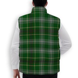 ScotsTee Shop Scottish Bryant Premium Tartan Puffer Vest Winter White Duck Down Vest Sleeveless