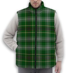 ScotsTee Shop Scottish Bryant Premium Tartan Puffer Vest Winter White Duck Down Vest Sleeveless