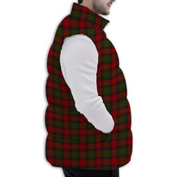 ScotsTee Shop Scottish Buccleuch Premium Tartan Puffer Vest Winter White Duck Down Vest Sleeveless