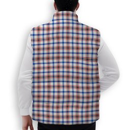 ScotsTee Shop Scottish Boswell Dress Modern Premium Tartan Puffer Vest Winter White Duck Down Vest Sleeveless