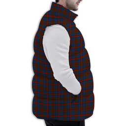 ScotsTee Shop Scottish Carnegie 3 Premium Tartan Puffer Vest Winter White Duck Down Vest Sleeveless