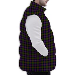 ScotsTee Shop Scottish Chalmers Premium Tartan Puffer Vest Winter White Duck Down Vest Sleeveless