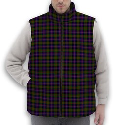 ScotsTee Shop Scottish Chalmers Premium Tartan Puffer Vest Winter White Duck Down Vest Sleeveless