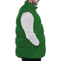 ScotsTee Shop Scottish Currie Premium Tartan Puffer Vest Winter White Duck Down Vest Sleeveless