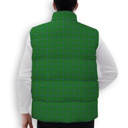 ScotsTee Shop Scottish Currie Premium Tartan Puffer Vest Winter White Duck Down Vest Sleeveless