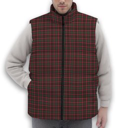 ScotsTee Shop Scottish Cumming Hunting Modern Premium Tartan Puffer Vest Winter White Duck Down Vest Sleeveless