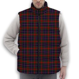 ScotsTee Shop Scottish Crosser Premium Tartan Puffer Vest Winter White Duck Down Vest Sleeveless