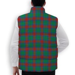 ScotsTee Shop Scottish Cranstoun Dress Ancient Premium Tartan Puffer Vest Winter White Duck Down Vest Sleeveless