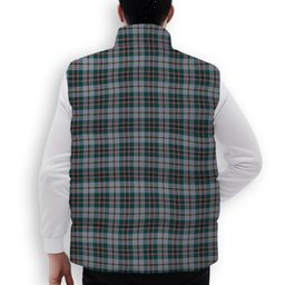 ScotsTee Shop Scottish Craig Modern Premium Tartan Puffer Vest Winter White Duck Down Vest Sleeveless