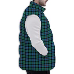 ScotsTee Shop Scottish Campbel of Cawdor Ancient Premium Tartan Puffer Vest Winter White Duck Down Vest Sleeveless