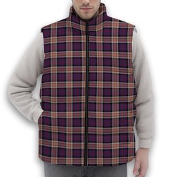ScotsTee Shop Scottish Carnegie 2 Premium Tartan Puffer Vest Winter White Duck Down Vest Sleeveless