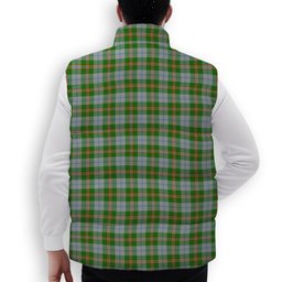 ScotsTee Shop Scottish Couper Dress Dalgleish 2 Premium Tartan Puffer Vest Winter White Duck Down Vest Sleeveless