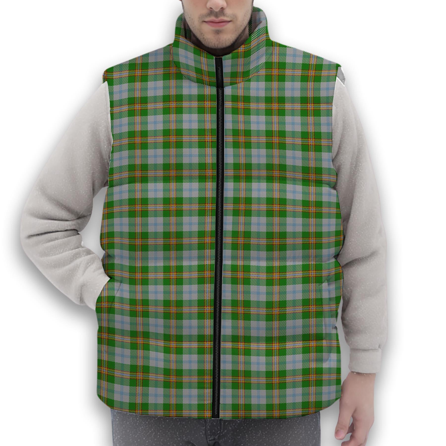 ScotsTee Shop Scottish Couper Dress Dalgleish 2 Premium Tartan Puffer Vest Winter White Duck Down Vest Sleeveless