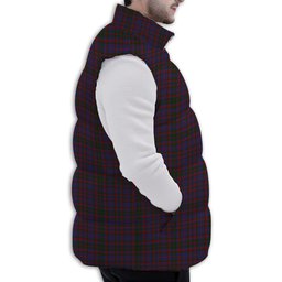 ScotsTee Shop Scottish Cumming Premium Tartan Puffer Vest Winter White Duck Down Vest Sleeveless