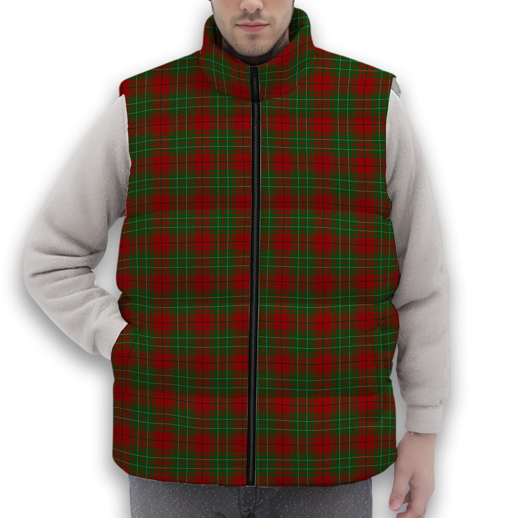 ScotsTee Shop Scottish Cumming 1850 2 Premium Tartan Puffer Vest Winter White Duck Down Vest Sleeveless