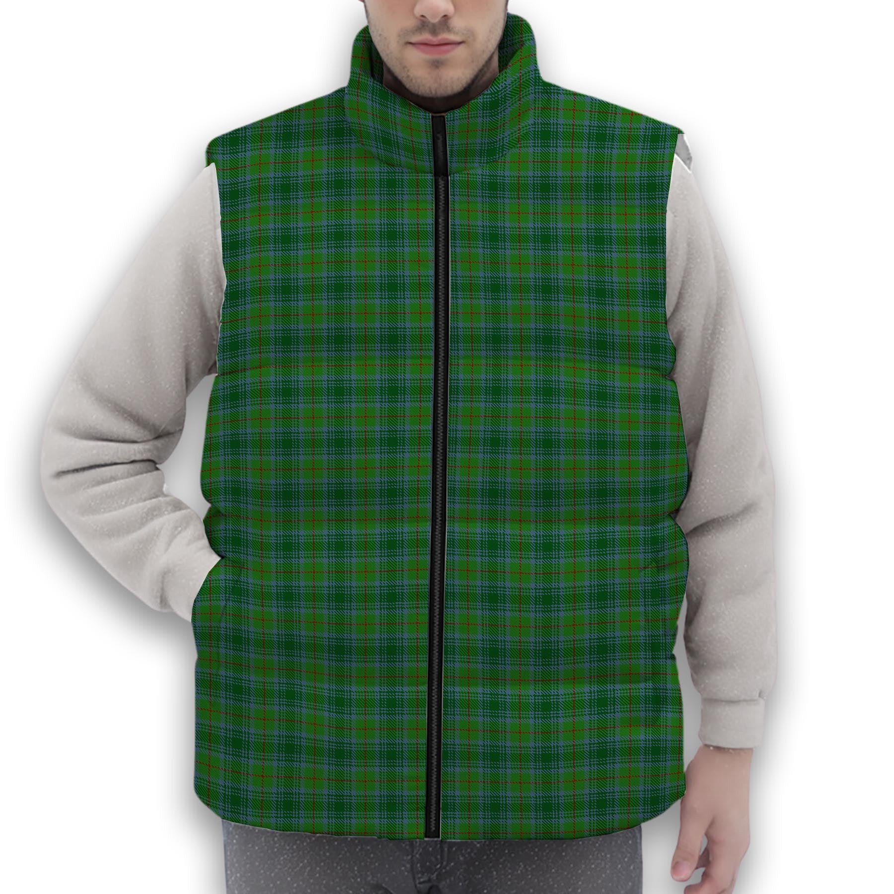 ScotsTee Shop Scottish Cranston Premium Tartan Puffer Vest Winter White Duck Down Vest Sleeveless