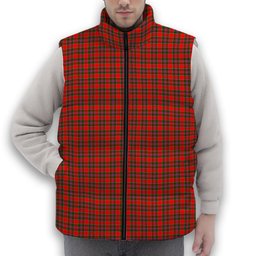 ScotsTee Shop Scottish Butter Premium Tartan Puffer Vest Winter White Duck Down Vest Sleeveless