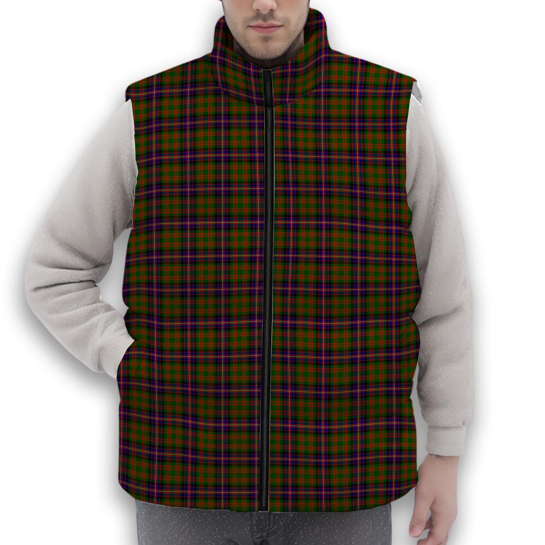 ScotsTee Shop Scottish Cochrane Modern Premium Tartan Puffer Vest Winter White Duck Down Vest Sleeveless