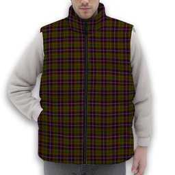 ScotsTee Shop Scottish Cochrane Modern Premium Tartan Puffer Vest Winter White Duck Down Vest Sleeveless