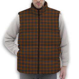 ScotsTee Shop Scottish Clarks No Premium Tartan Puffer Vest Winter White Duck Down Vest Sleeveless