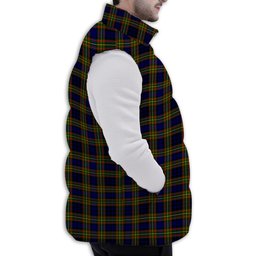 ScotsTee Shop Scottish Clelland Modern Premium Tartan Puffer Vest Winter White Duck Down Vest Sleeveless