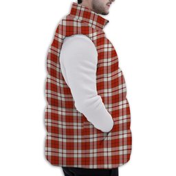ScotsTee Shop Scottish Cameron Hose Ancient Premium Tartan Puffer Vest Winter White Duck Down Vest Sleeveless