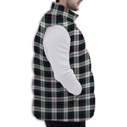 ScotsTee Shop Scottish Campbell of Cawdor Dress Modern Premium Tartan Puffer Vest Winter White Duck Down Vest Sleeveless