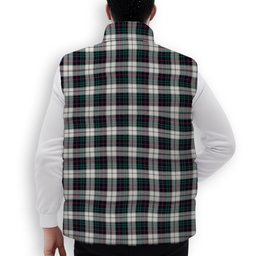 ScotsTee Shop Scottish Campbell of Cawdor Dress Modern Premium Tartan Puffer Vest Winter White Duck Down Vest Sleeveless