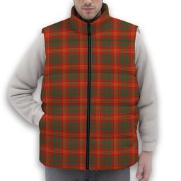 ScotsTee Shop Scottish Burns (Burns 1930) Ancient Premium Tartan Puffer Vest Winter White Duck Down Vest Sleeveless