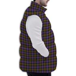 ScotsTee Shop Scottish Carnegie Ancient Premium Tartan Puffer Vest Winter White Duck Down Vest Sleeveless