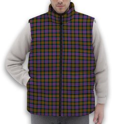 ScotsTee Shop Scottish Carnegie Ancient Premium Tartan Puffer Vest Winter White Duck Down Vest Sleeveless