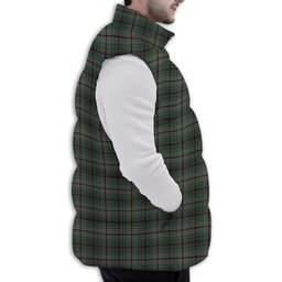 ScotsTee Shop Scottish Craig Premium Tartan Puffer Vest Winter White Duck Down Vest Sleeveless