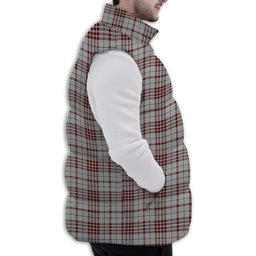 ScotsTee Shop Scottish Clayton Premium Tartan Puffer Vest Winter White Duck Down Vest Sleeveless