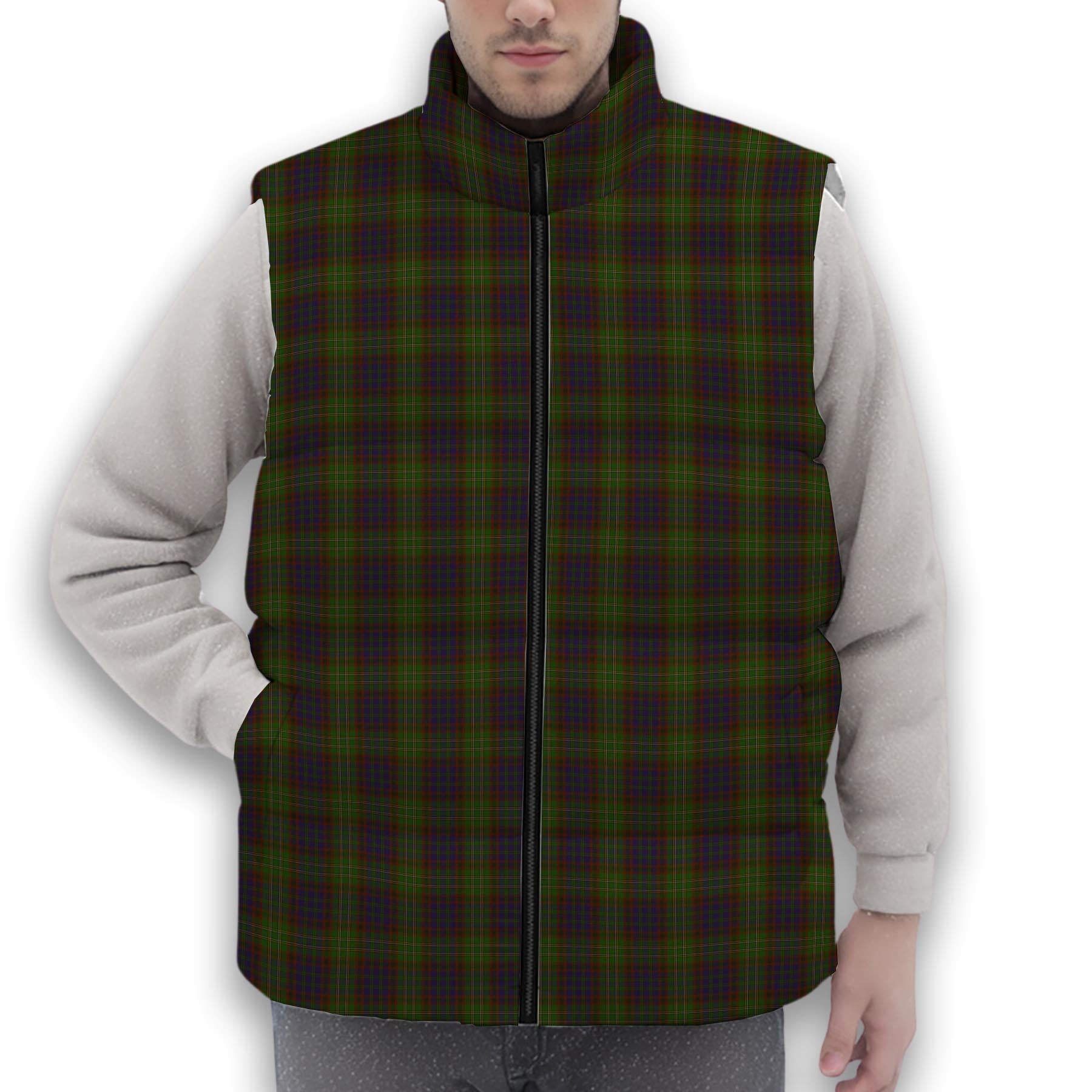 ScotsTee Shop Scottish Cunningham Hunting Modern Premium Tartan Puffer Vest Winter White Duck Down Vest Sleeveless
