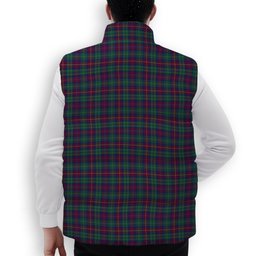 ScotsTee Shop Scottish Cairns of Finavon Modern Premium Tartan Puffer Vest Winter White Duck Down Vest Sleeveless