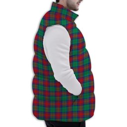 ScotsTee Shop Scottish Cranstoun Dress Modern Premium Tartan Puffer Vest Winter White Duck Down Vest Sleeveless