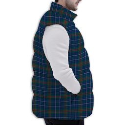 ScotsTee Shop Scottish Edmonstone Modern Premium Tartan Puffer Vest Winter White Duck Down Vest Sleeveless
